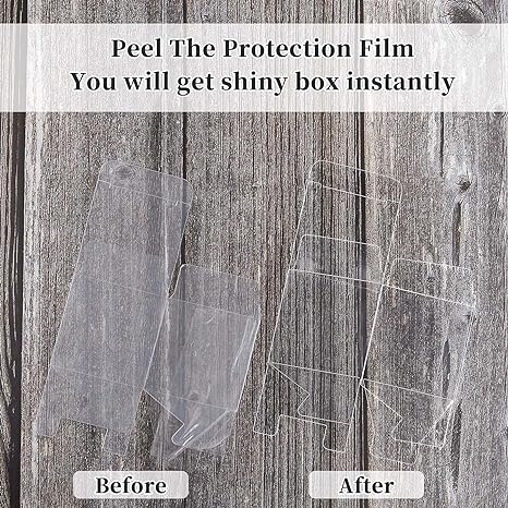 Clear 2x2x2Plastic Party Favor Boxes * Bridal Showers * Baby Showers * Wedding Favors *