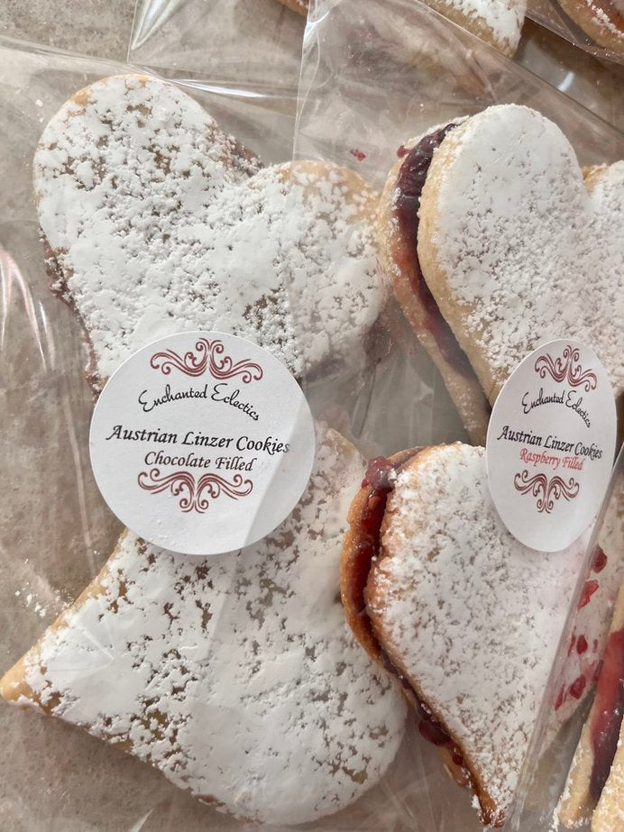 Austrian Linzer Cookies * Delicious Homemade Heart Shaped Linzer Sandwich Cookies