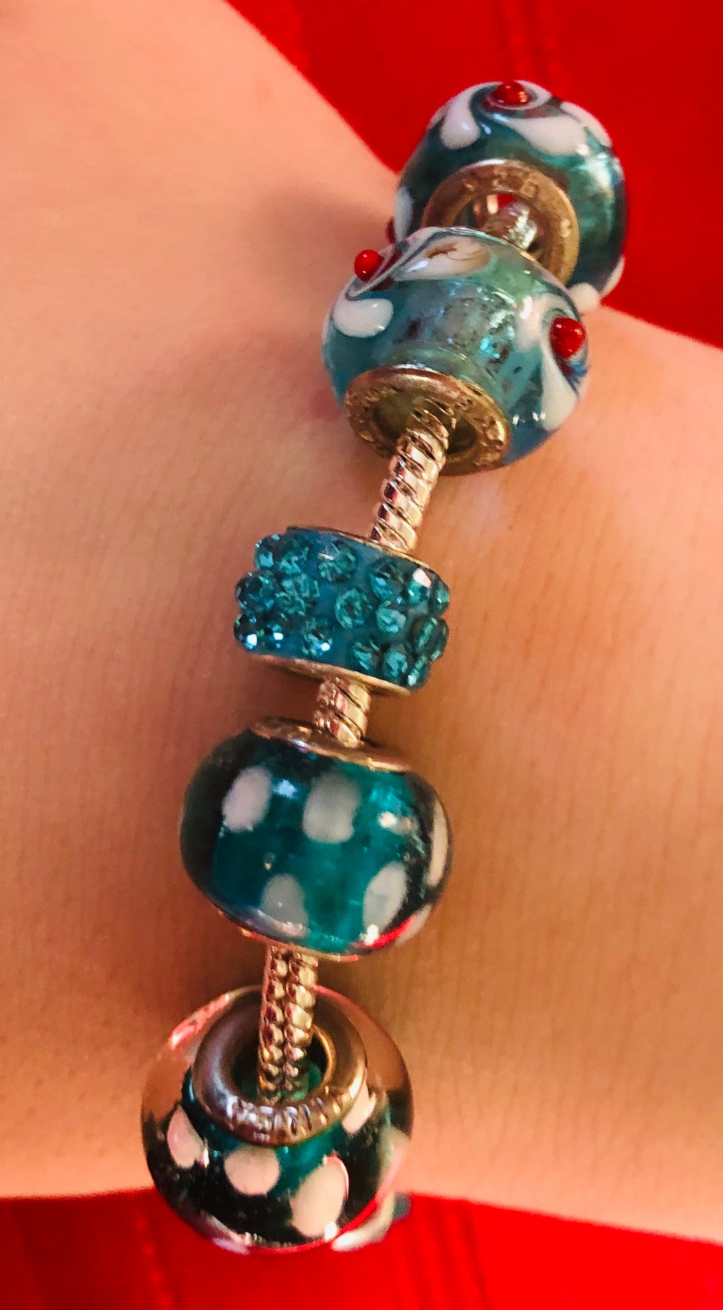 European Beaded Bracelets * Murano Glass Beads & Charms