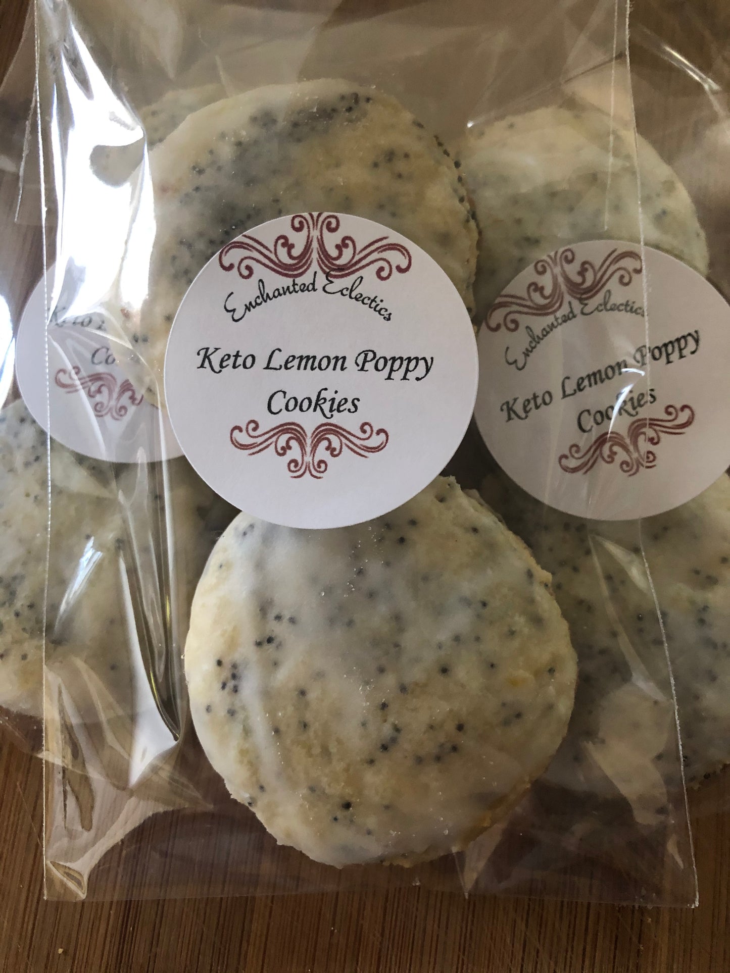 Keto Iced Lemon Poppy Cookies *Gluten Free* Diabetic Friendly* Only 1 Net Carb!!!