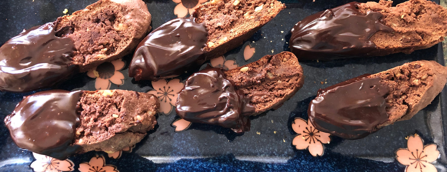 Chocolate Biscotti * Variety of fillings, toppings & finishes available *