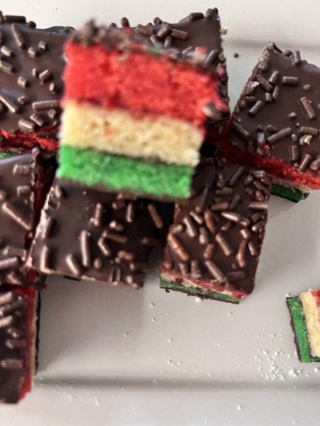Rainbow Cookies * Authentic Italian Rainbow Cookies *