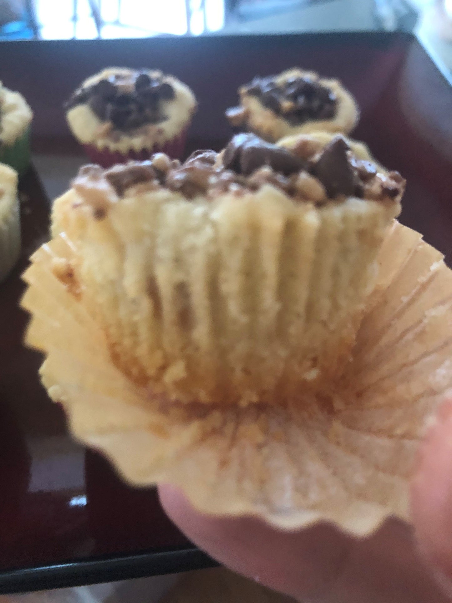 Toffee Chocolate Chip Shortbread Mini Tarts