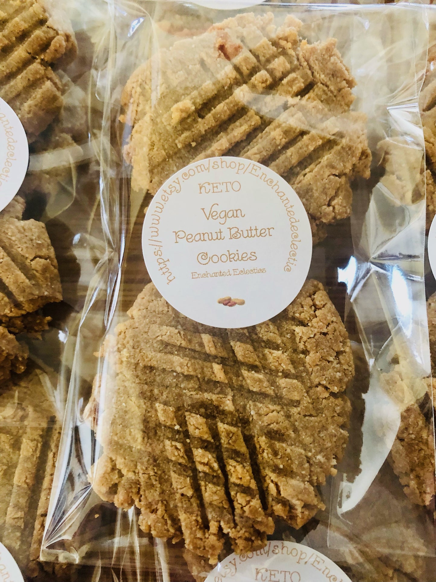 Vegan Keto Peanut Butter Cookies *Dairy & Egg Free* Gluten Free* Diabetic Friendly