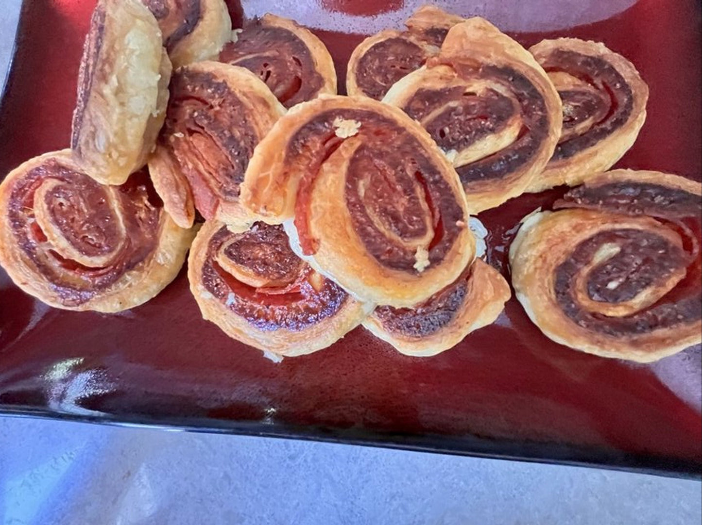 Italian Style Pinwheels * Pepperoni and Provolone Pinwheels * Pepperoni and Mozzarella Pinwheels