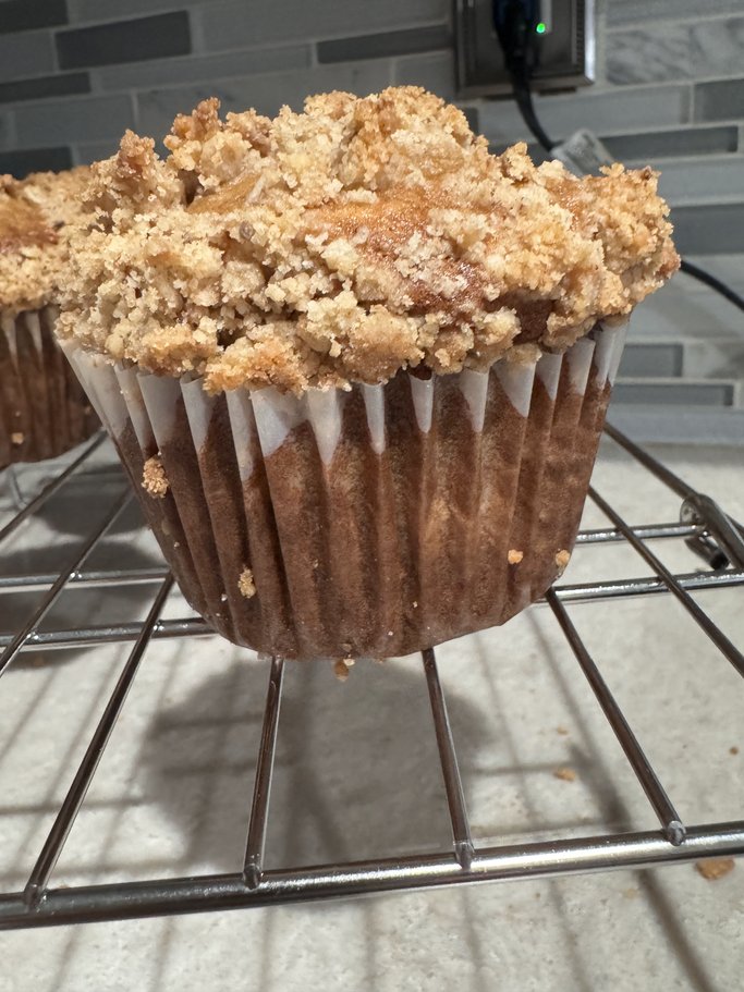 Banana Crumb Muffins with Vanilla Glaze * Banana Streusel Muffins * Banana Coffee Cake Muffins *