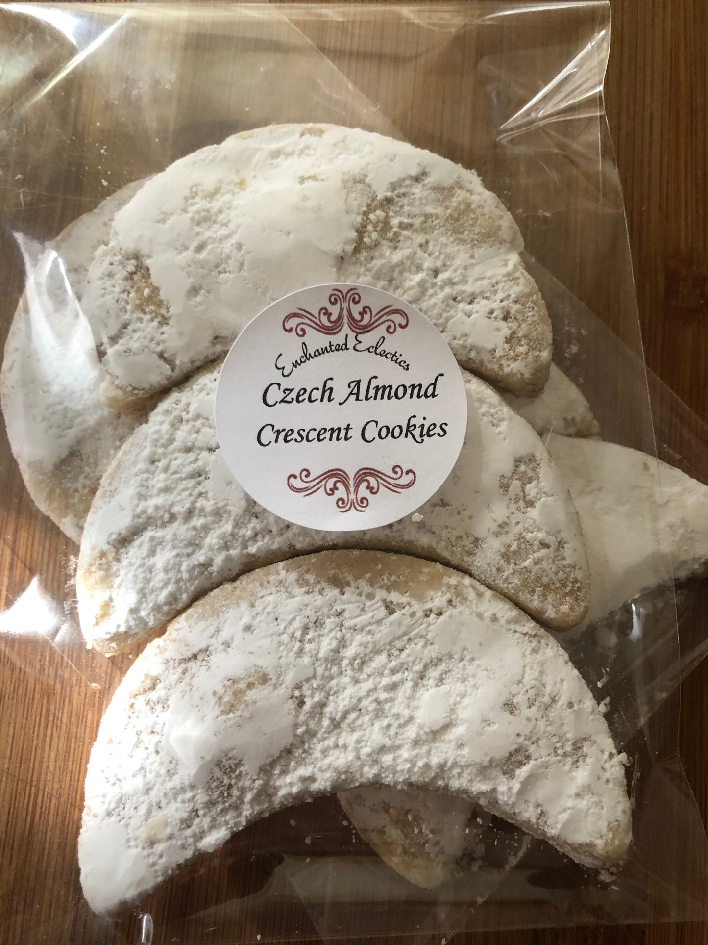 Czech Almond Crescent Cookies * Mandlové Půlměsícové Sušenky *
