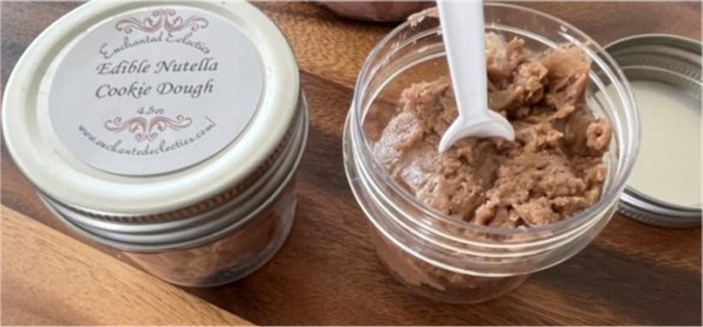 Edible Nutella Cookie Dough Cups