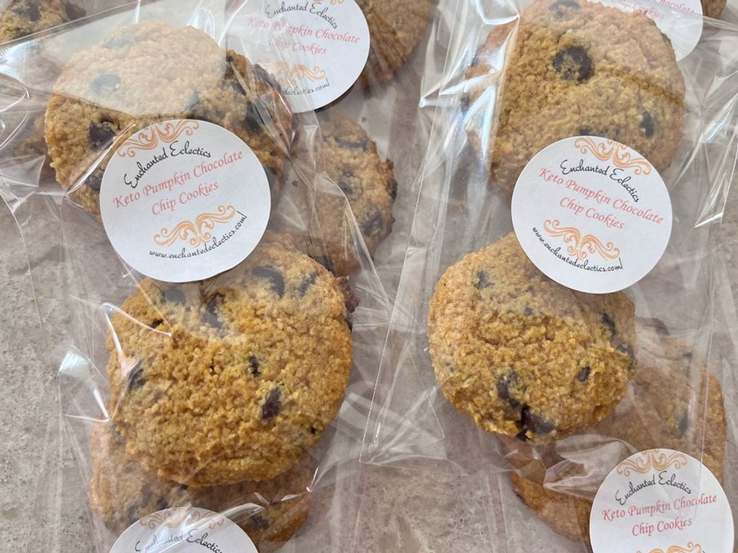 Keto Pumpkin Chocolate Chip Cookies *Diabetic Friendly* Gluten Free*Sugar Free