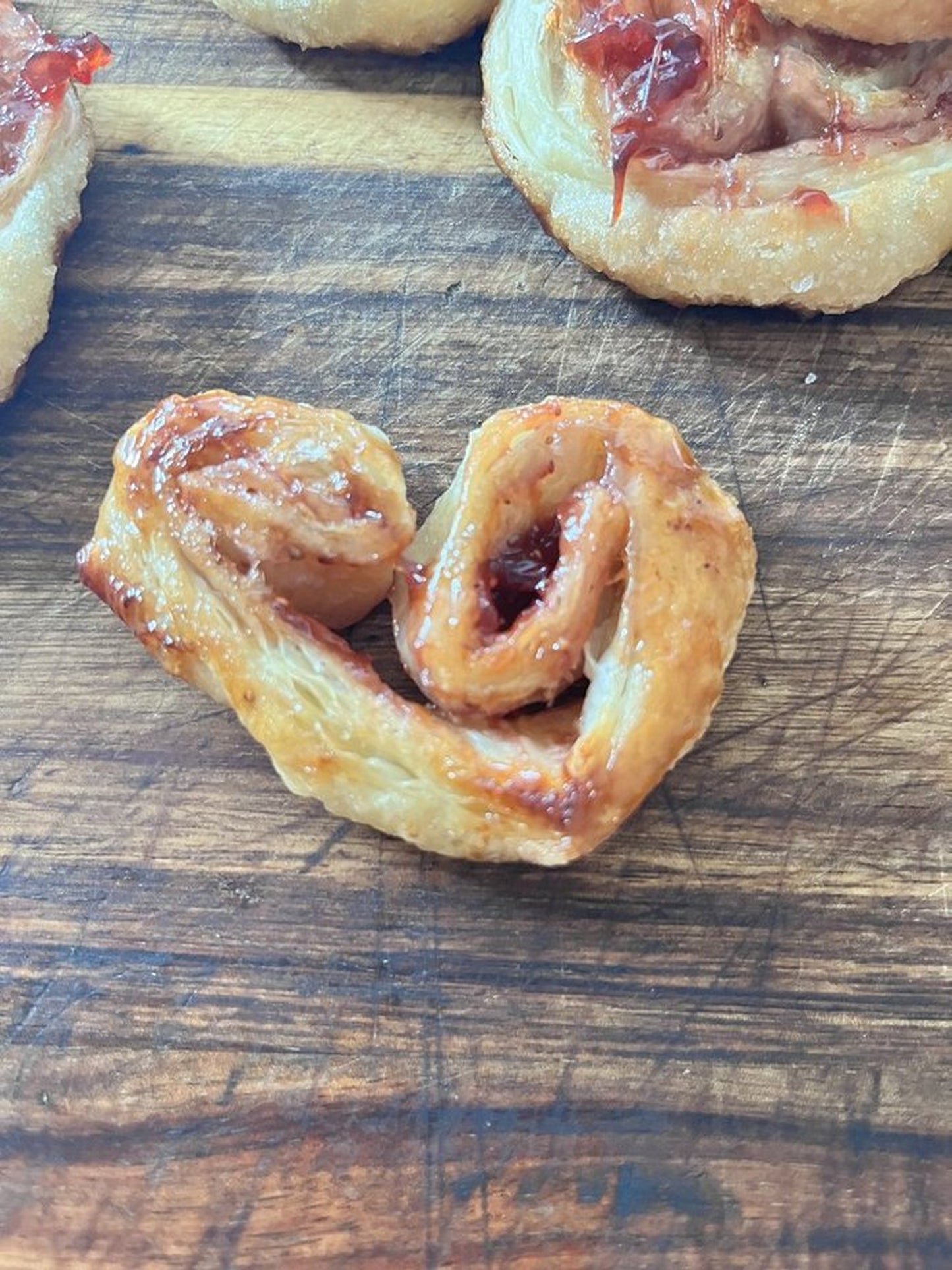 Fruit Filled French Palmiers ** Angel Wing Cookies ** Elephant Ear Cookies