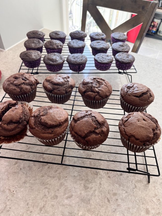 Double Dark Chocolate Muffins * Super Moist & Delicious *