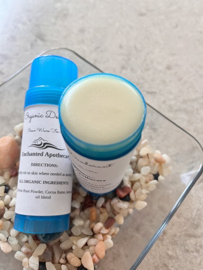 Ocean Waves **All Natural** Organic Deodorant for Men * Aluminum Free *