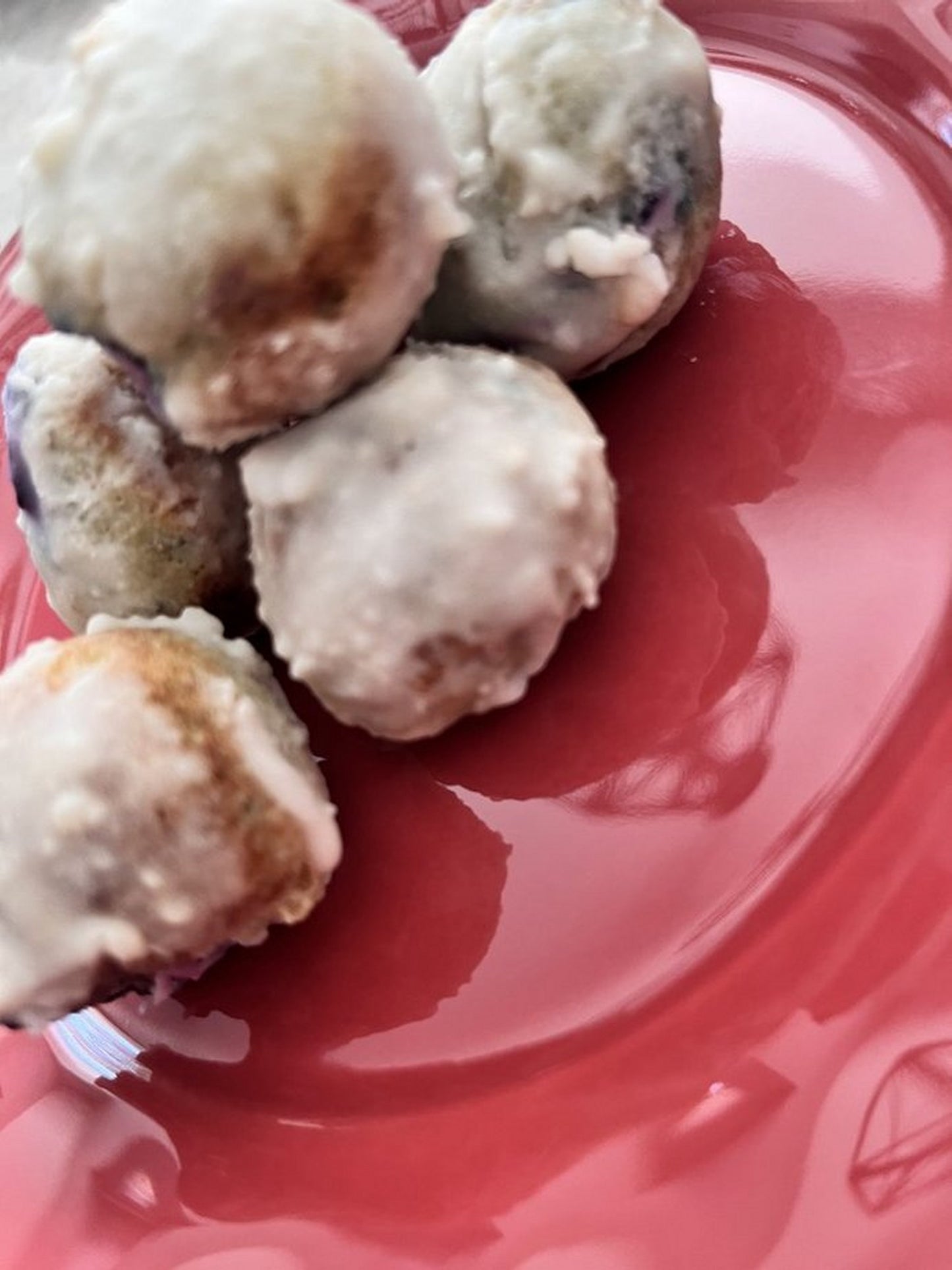 Keto Lemon Blueberry Glazed Donut Holes * Zero Net Carbs * Diabetic Friendly Gluten Free  * Keto Munchkins