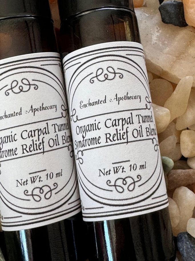 Carpal Tunnel Syndrome Relief Oil Blend *Fast Pain Relief Massage Oil * ORGANIC * VEGAN