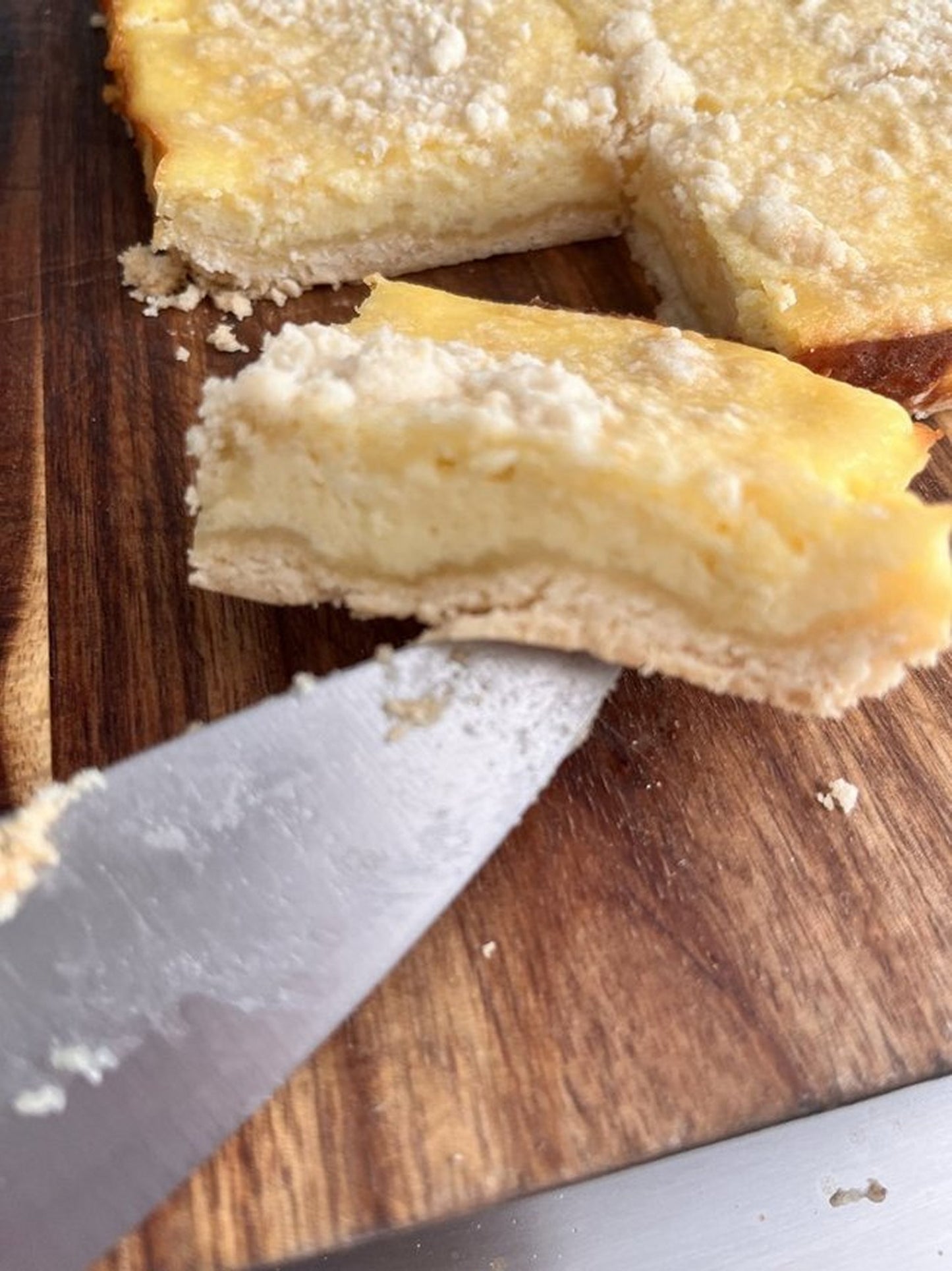 Ricotta Crumb Bars * Italian Style Crumb Topped Cheesecake Bars * Choice of Vanilla, Amaretto, Lemon or Orange Flavor