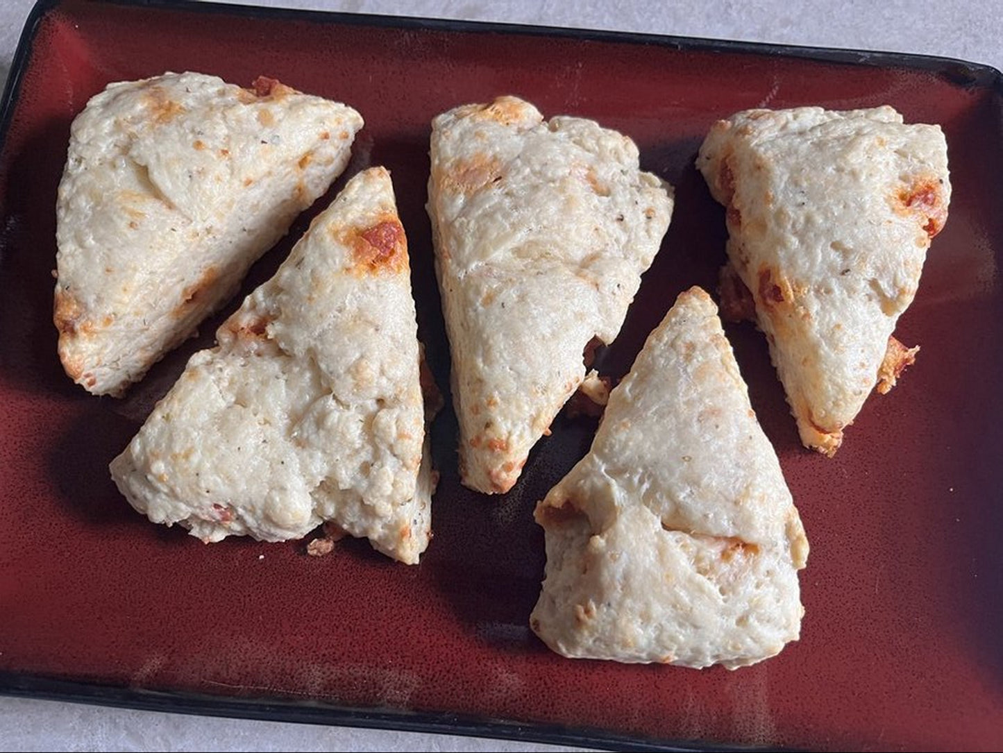 Pepperoni Provolone Scones * Choice of Large or Mini Scones * Pepperoni Mozzarella Scones *
