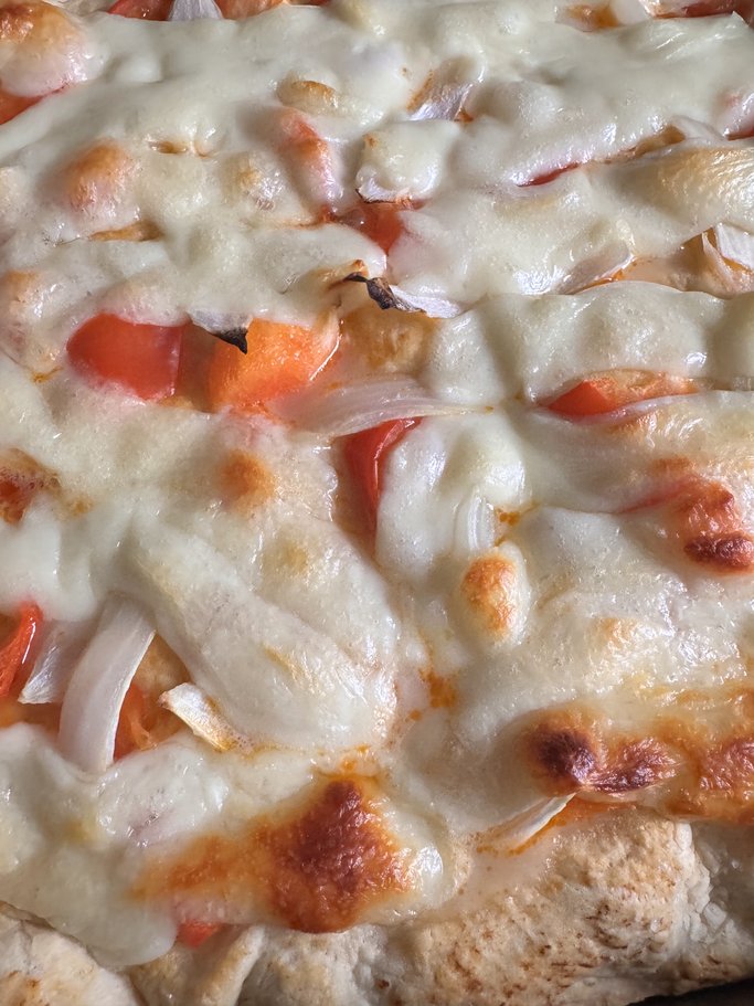 Onions, Peppers & Mozzarella Focaccia Bread