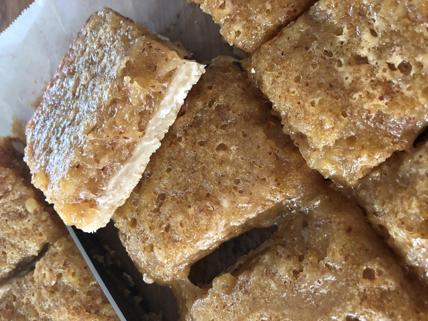 Gooey Almond Bars