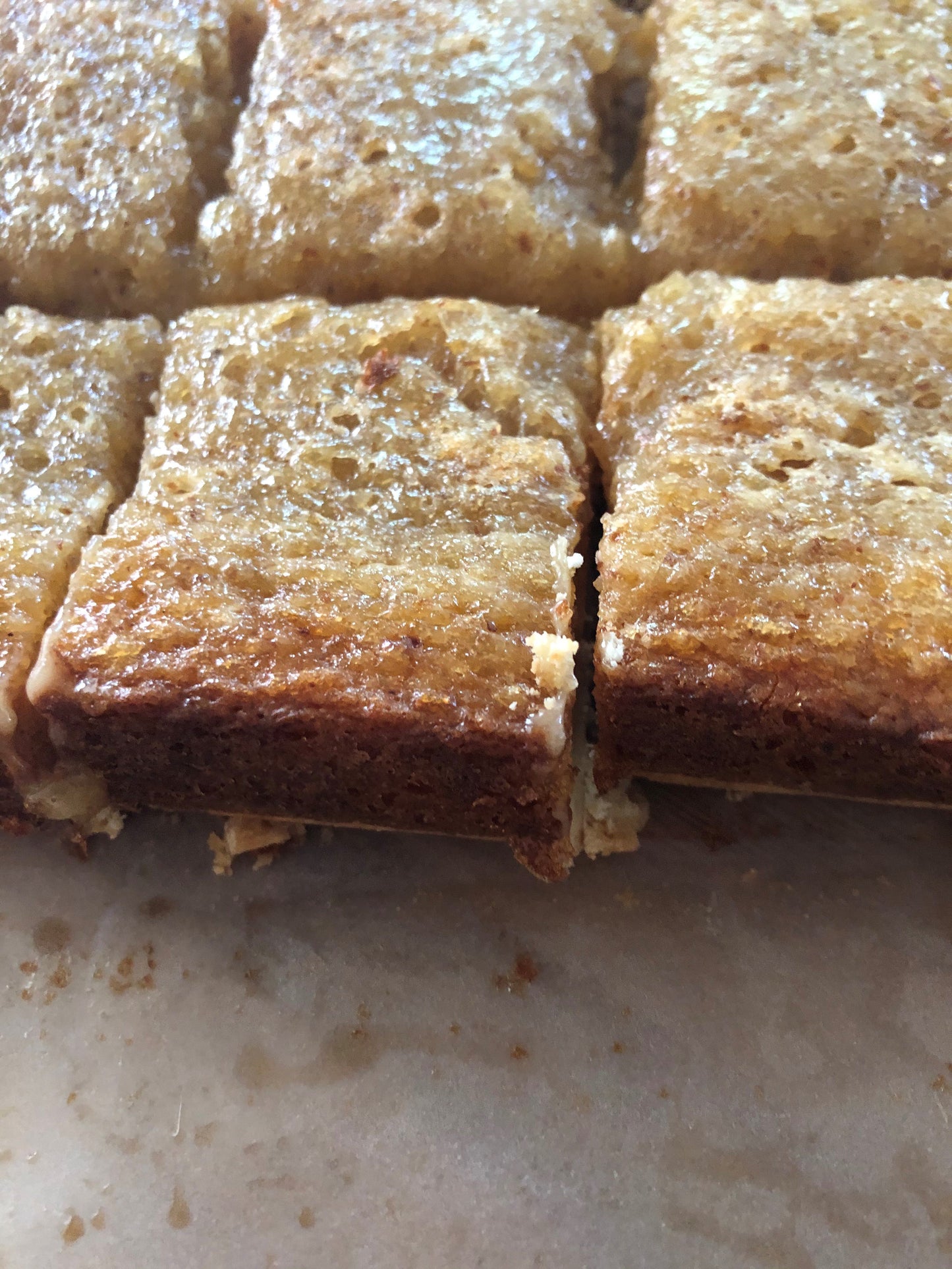 Gooey Almond Bars