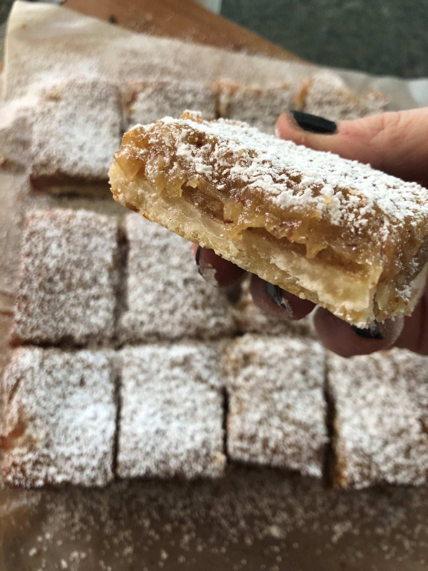 Gooey Almond Bars