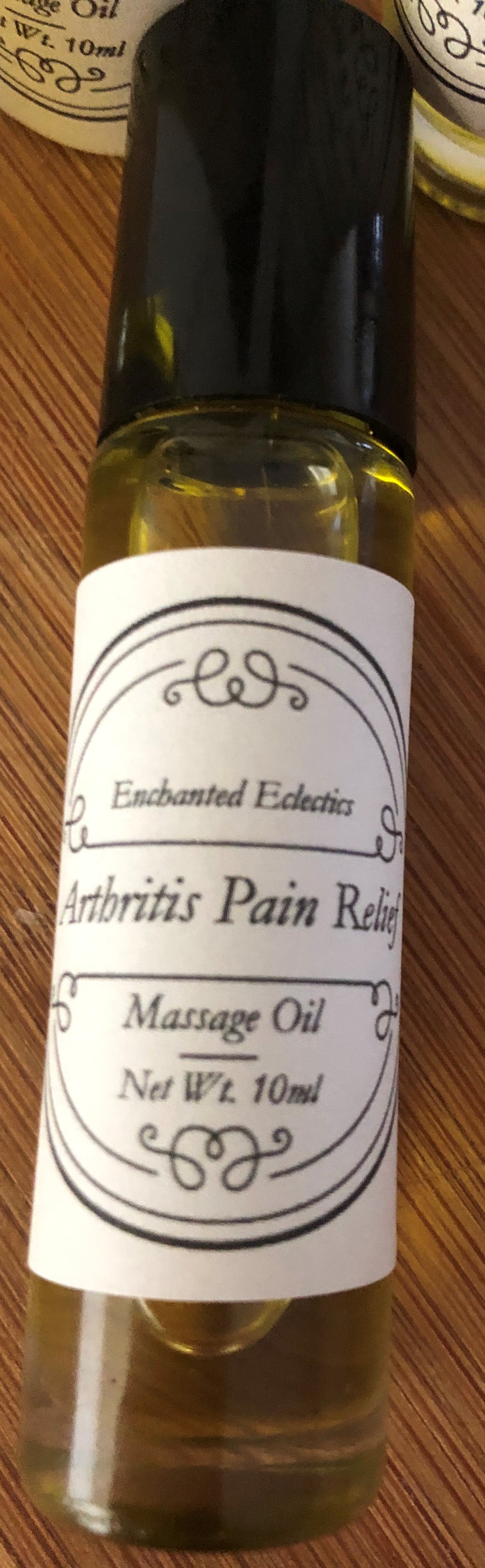 Arthritis Pain Relief Oil Blend *Fast Pain Relief Massage Oil * ORGANIC * VEGAN