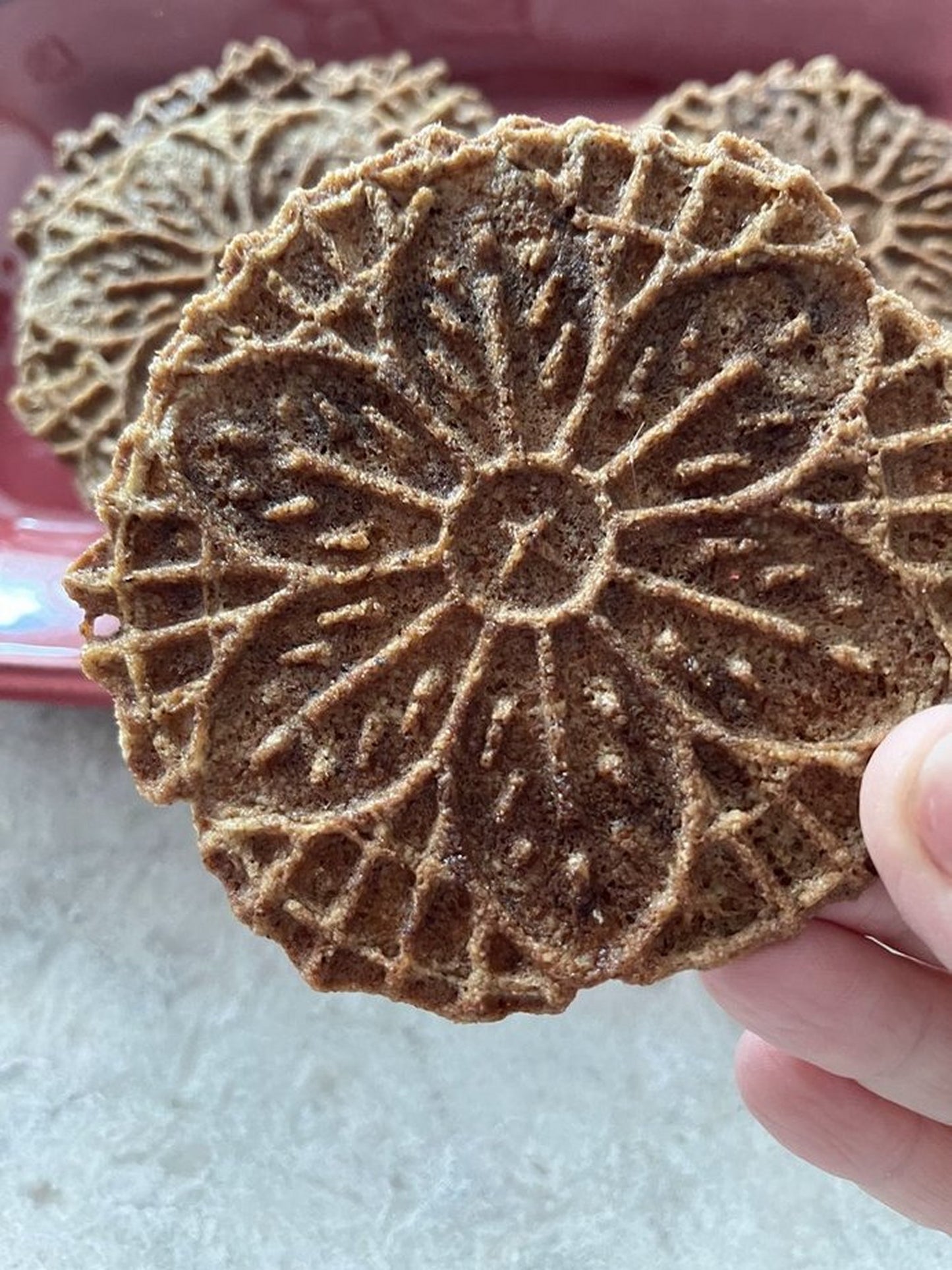 Keto Chocolate Pizzelle *Keto Waffle Cookies* 1 Net Carbs Per Serving * Diabetic Friendly * Gluten Free