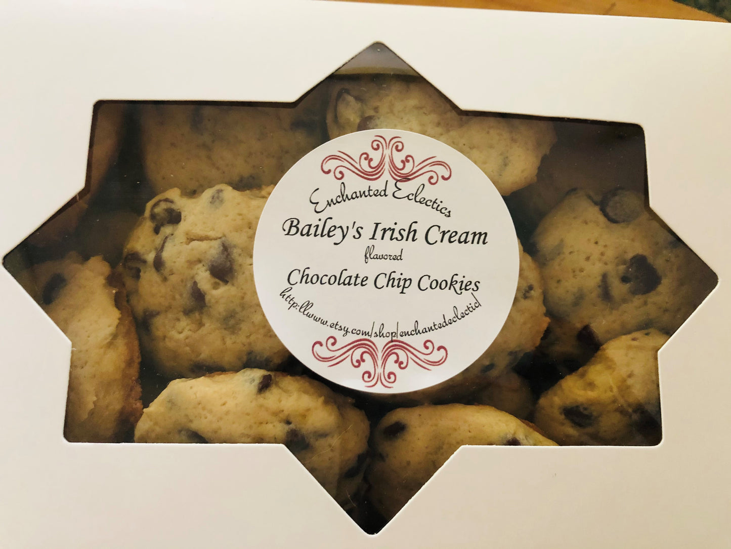 Bailey's Irish Cream flavored Chocolate Chip Cookies