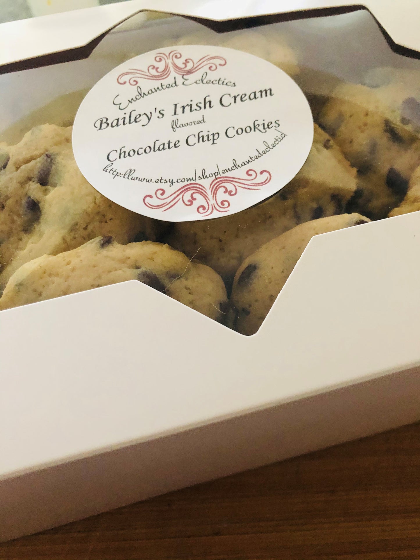 Bailey's Irish Cream flavored Chocolate Chip Cookies