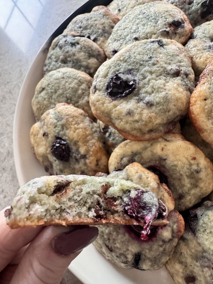 Blueberry Chocolate Chip Cookies