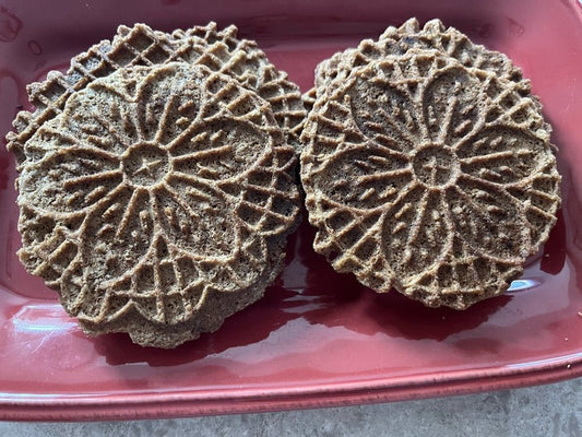 Keto Chocolate Pizzelle *Keto Waffle Cookies* 1 Net Carbs Per Serving * Diabetic Friendly * Gluten Free