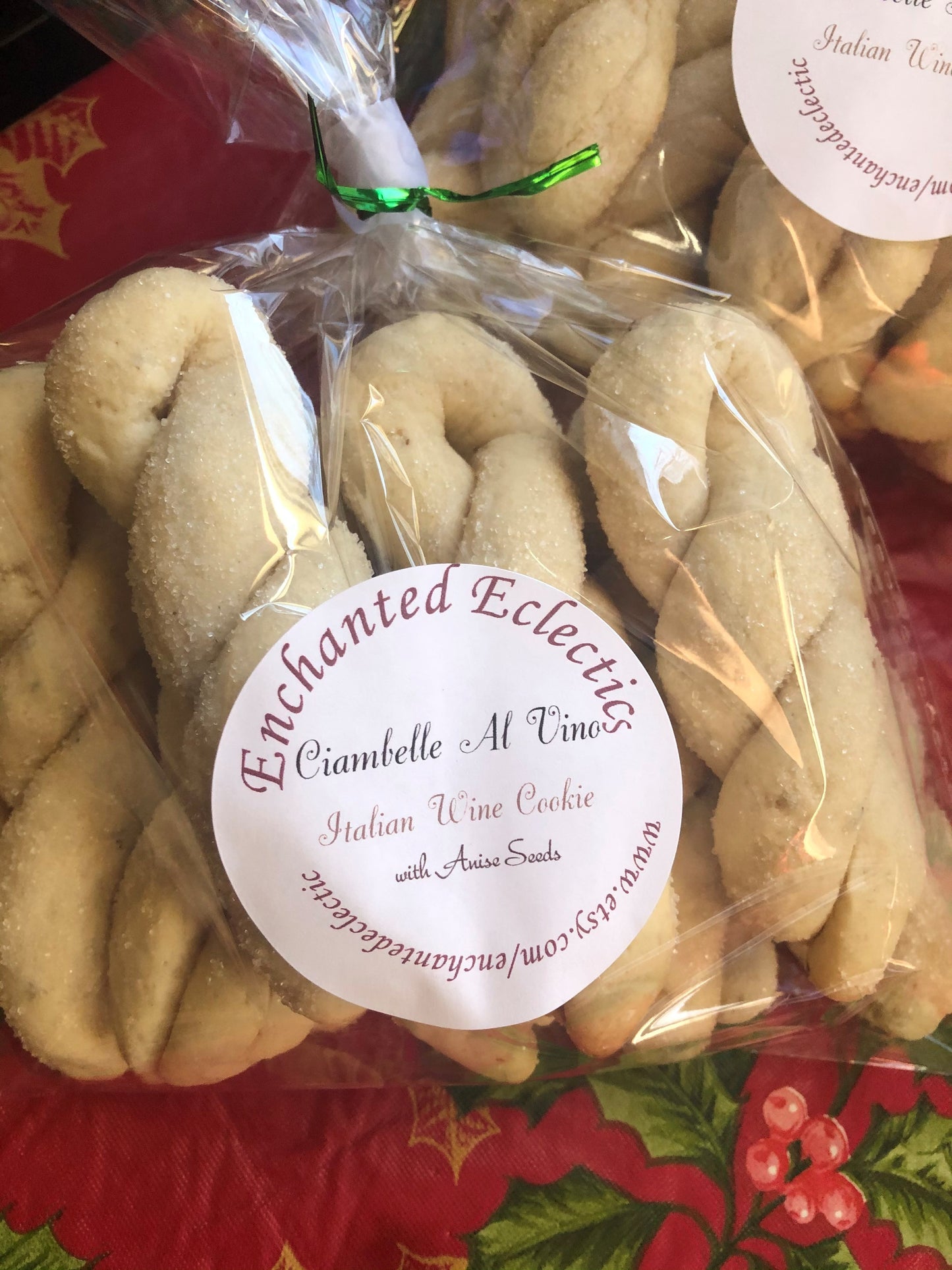 Ciambelle Al Vino Bianco  * Italian Wine Cookies  * Biscotti Al Vino Bianco Italiano