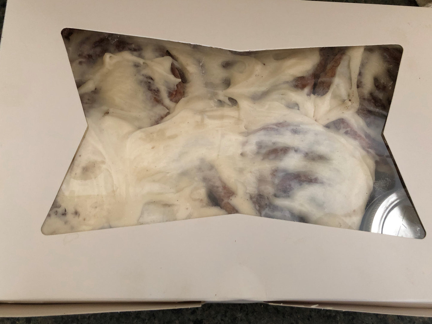 Homemade Jumbo Gooey Cinnamon Buns with choice of Cream Cheese or Butter Cream Frosting