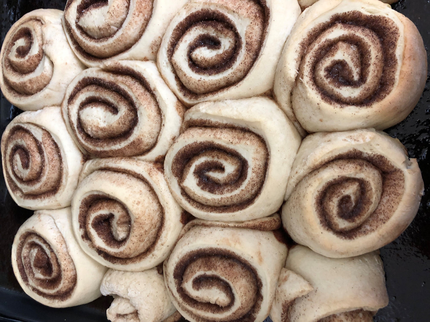 Homemade Jumbo Gooey Cinnamon Buns with choice of Cream Cheese or Butter Cream Frosting