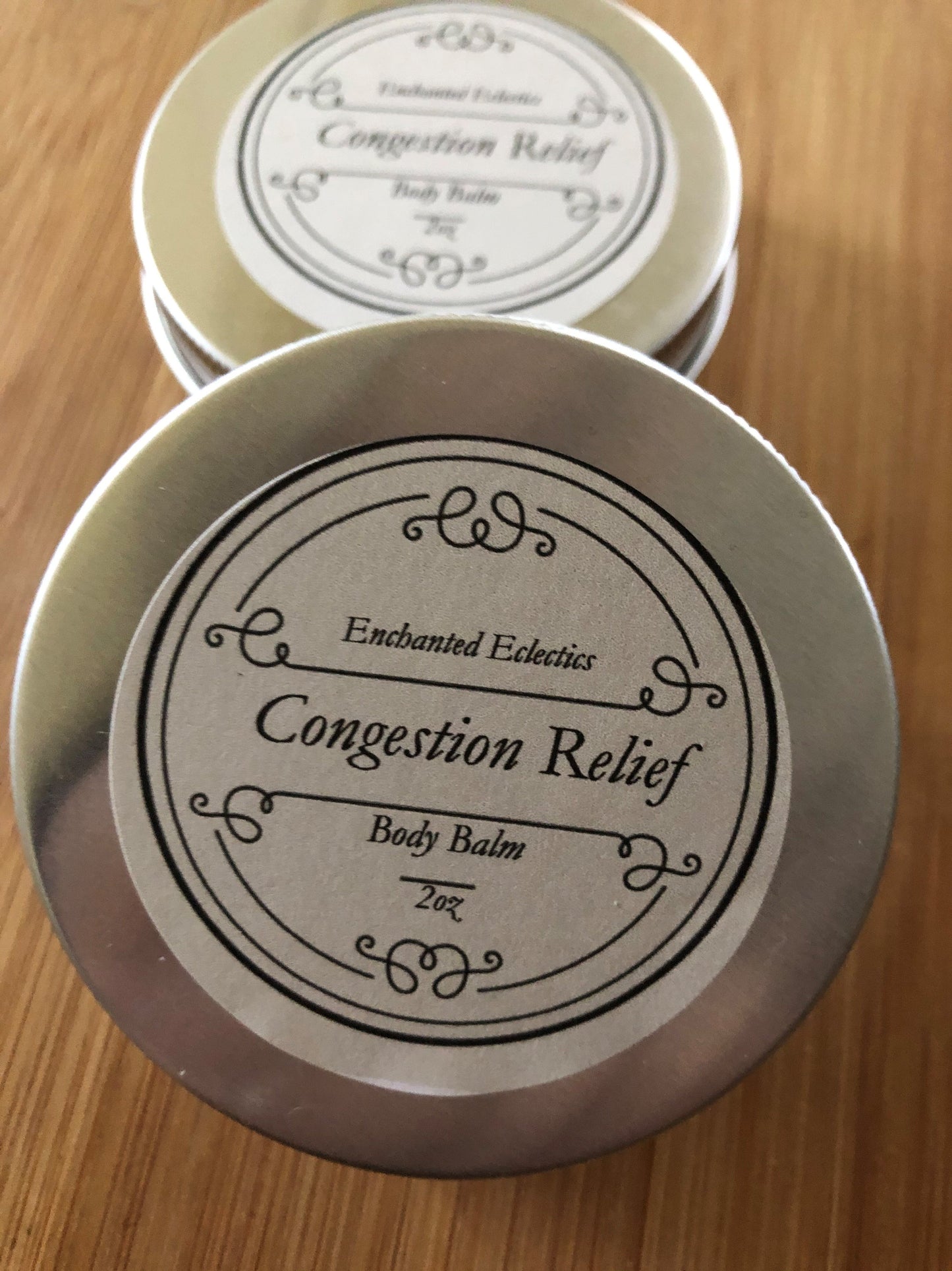 Congestion Ease Body Balm - Vapor Relief Chest Rub * Made From Organic Ingredients