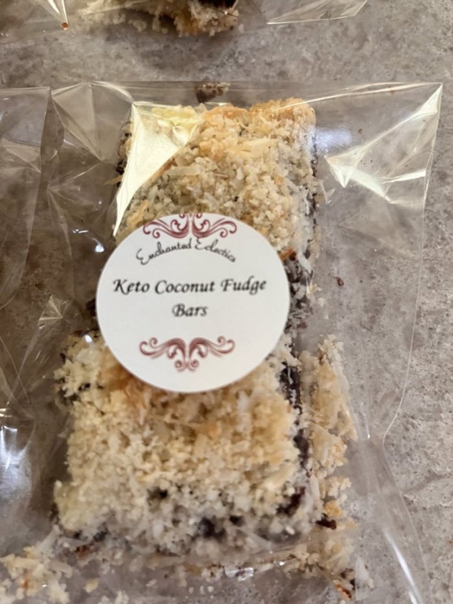 Keto Coconut Fudge Bars * Keto Coconut Fudge Butter Crumb Bars *Low Carb* Diabetic Friendly * Gluten Free* Only 2 Net Carbs per bar