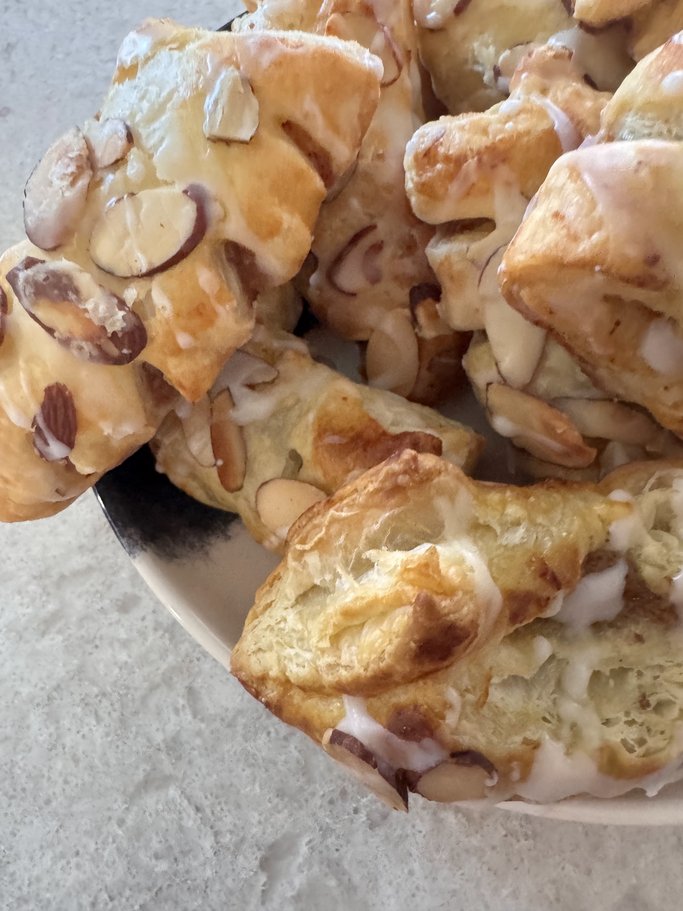 Almond Bear Claws * Bear Claw Pastries with Almond Filling * Organic Ingredients