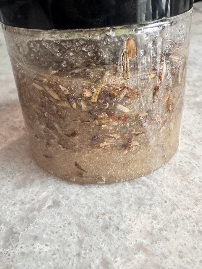 Soothing Lavender & Aloe Facial Scrub *Organic and Vegan Ingredients