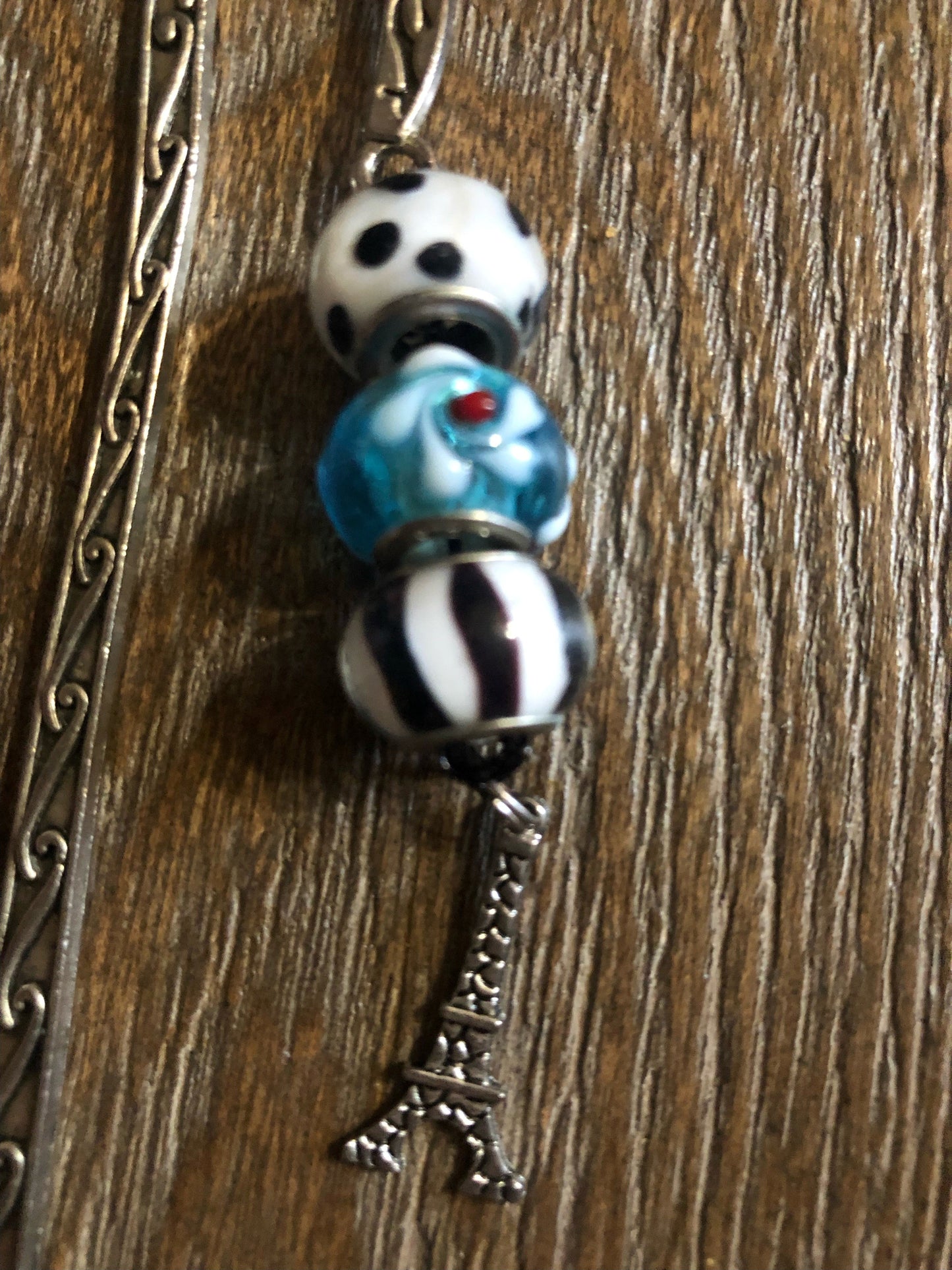 Charmed Bookmarks * Bejeweled Bookmarks with Murano Glass Beads and Charms