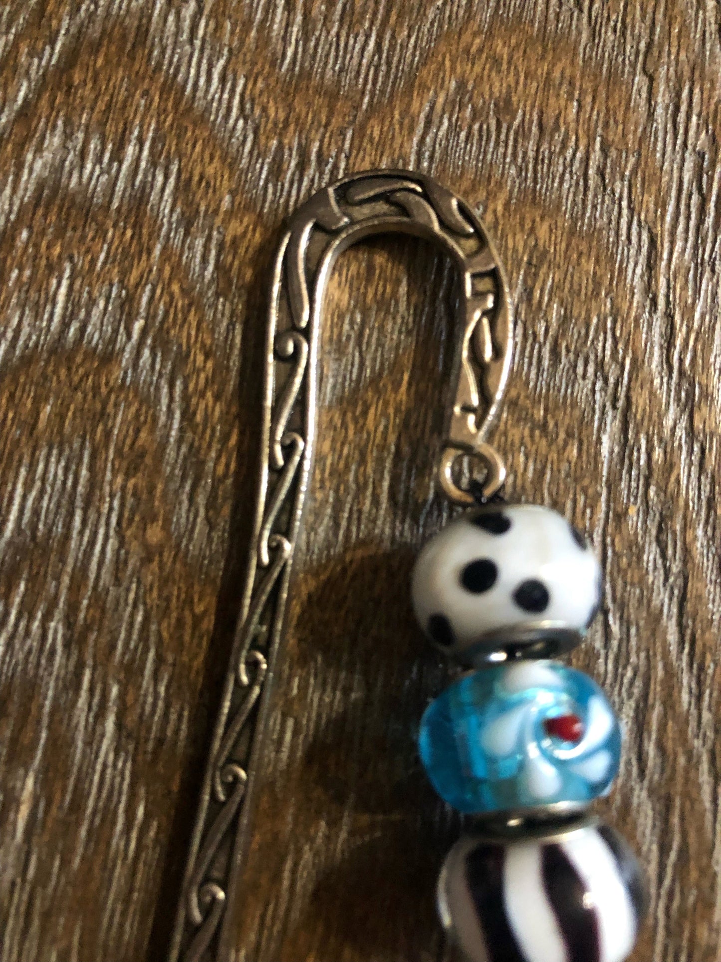 Charmed Bookmarks * Bejeweled Bookmarks with Murano Glass Beads and Charms