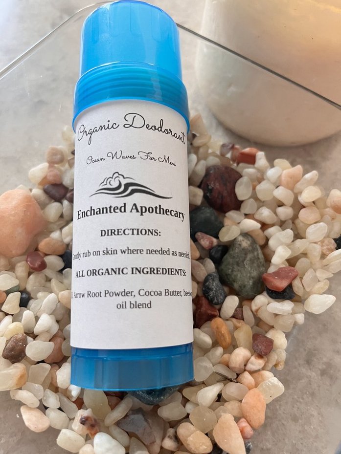 Ocean Waves **All Natural** Organic Deodorant for Men * Aluminum Free *