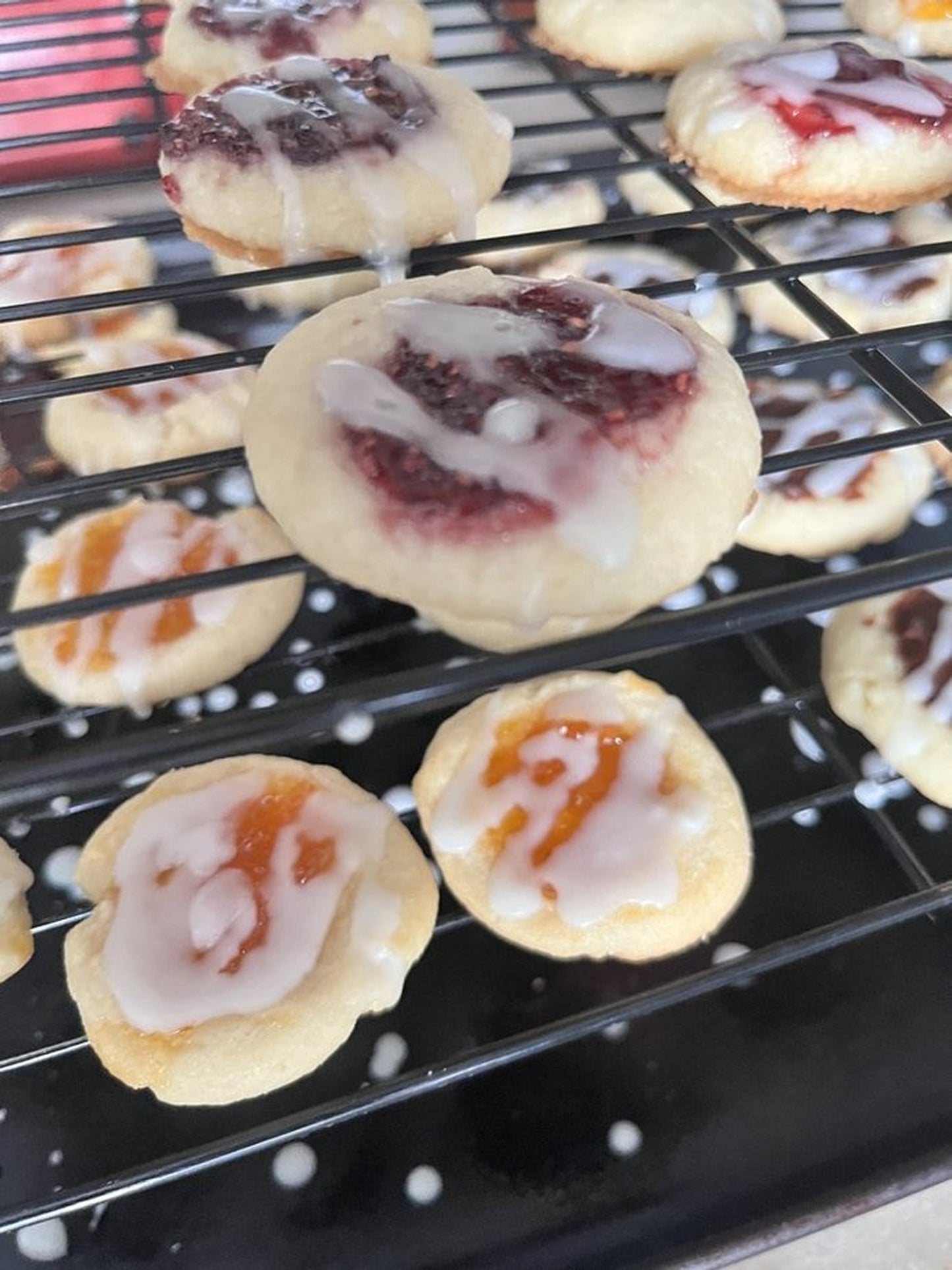 Vanilla Shortbread Thumbprint Cookies