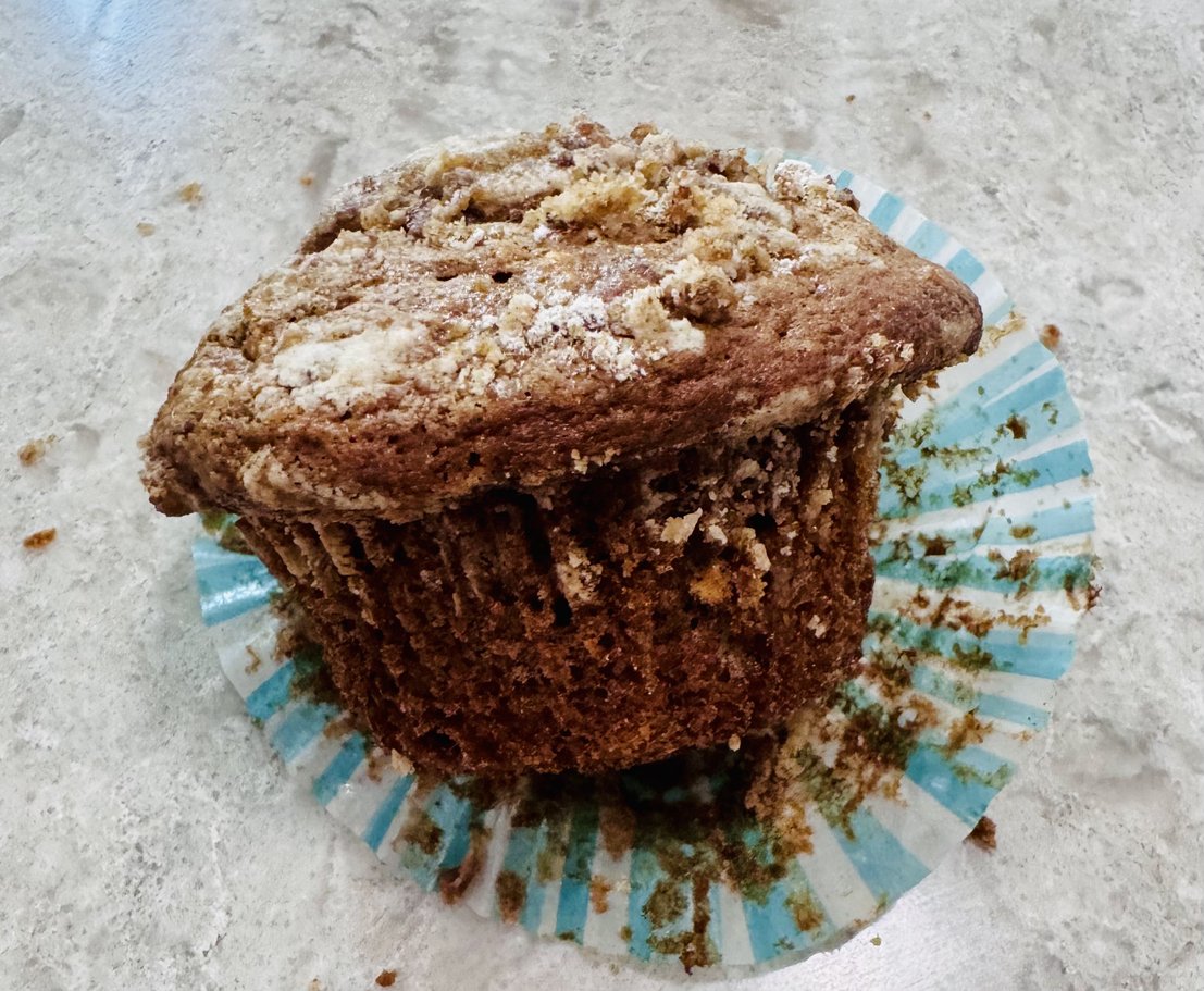 Vanilla Chai Crumb Muffins with Vanilla Cardamom Glaze