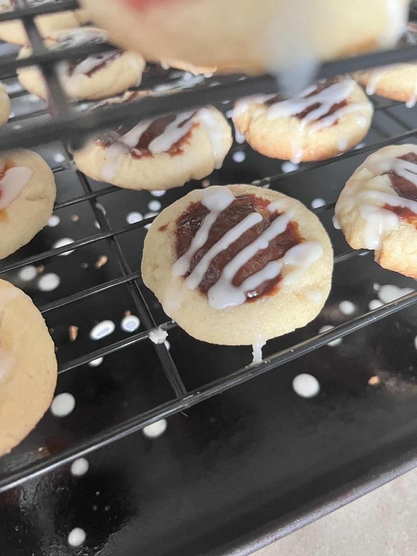 Vanilla Shortbread Thumbprint Cookies