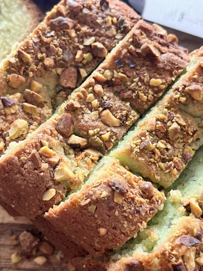 Pistachio Bread * Homemade * Delicious * Super Moist * Made with Organic Pistachios * Multiple Sizes Available