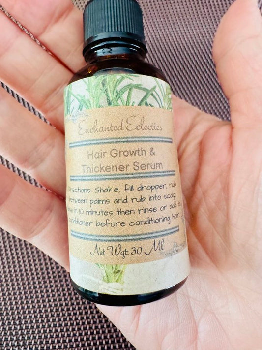 Hair Growth & Hair Thickening Serum * Organic Ingredients * No Parabens or Sulfates