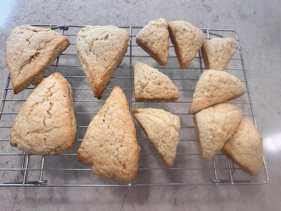 Glazed Lavender Buttermilk Scones