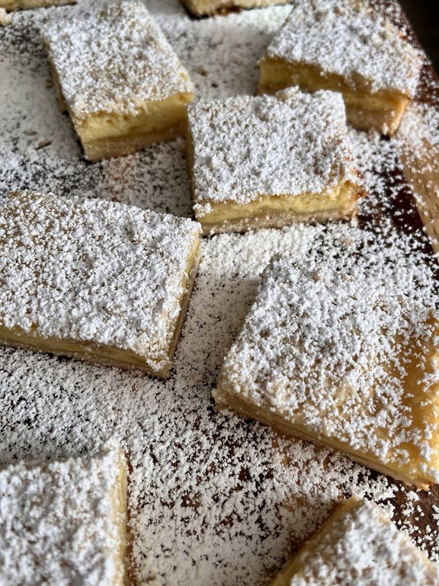 Ricotta Crumb Bars * Italian Style Crumb Topped Cheesecake Bars * Choice of Vanilla, Amaretto, Lemon or Orange Flavor