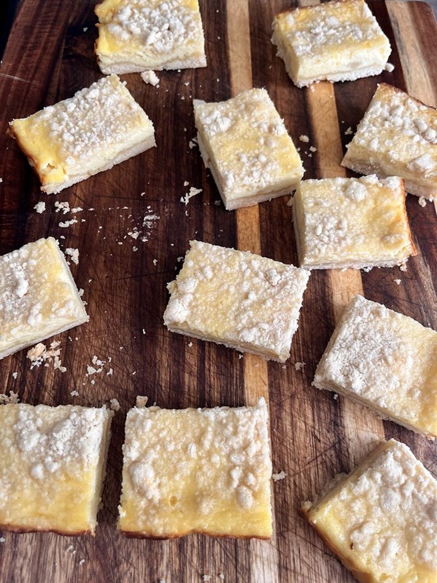 Ricotta Crumb Bars * Italian Style Crumb Topped Cheesecake Bars * Choice of Vanilla, Amaretto, Lemon or Orange Flavor