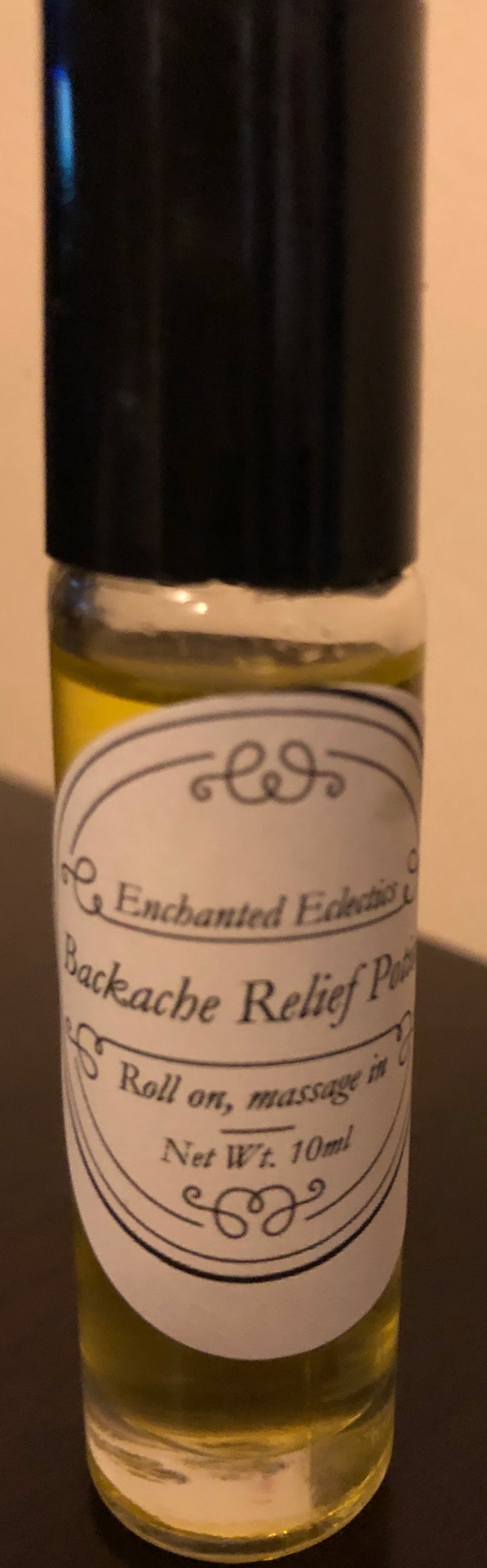 Backache Pain Relief Oil Blend Roller *Fast Pain Relief Massage Oil * ORGANIC * VEGAN