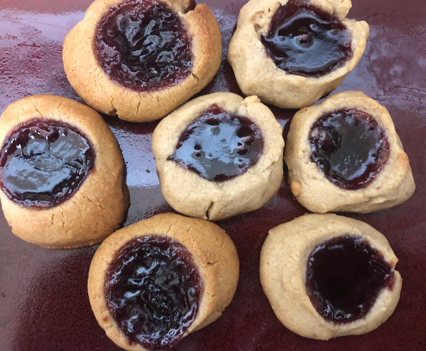 Peanut Butter & Jelly Thumbprint Cookies